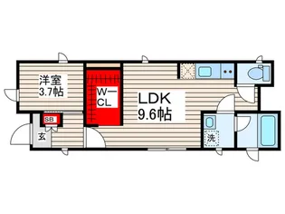メゾンクレア【1階】の間取り