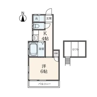 コーポ蜂谷【2階】の間取り