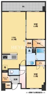 エスポワール長野【10階】の間取り