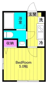 アザーレ・ソラ読売ランド前【2階】の間取り