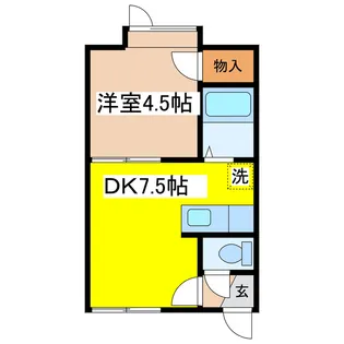 エスポワール文苑【1階】の間取り