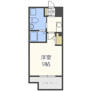 レジディア谷町【13階】の間取り