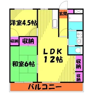 サンブライト【2階】の間取り