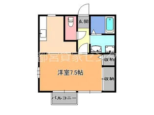 ブレッシングハイツ【1階】の間取り