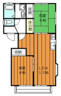 ロイヤルパレス I【2階】の間取り