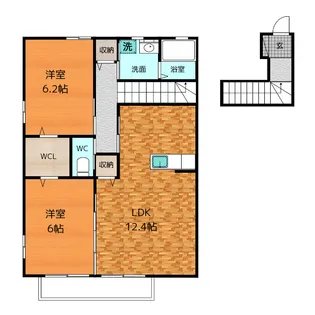 プレジール ノール【2階】の間取り
