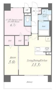 大阪府八尾市末広町4【マンション】の間取り