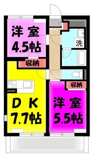 カーサ ドマーニ2【2階】の間取り