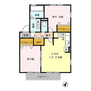 レジデンス黒沢台【1階】の間取り