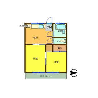 エクセル東海【2階】の間取り