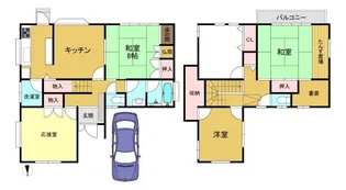 京都府長岡京市高台1【一戸建】の間取り