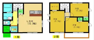 福島県郡山市中町【一戸建】の間取り