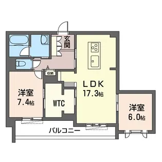 ロワイヤル フレーズ 武蔵野【3階】の間取り
