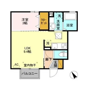 サン・ビリーブ【1階】の間取り