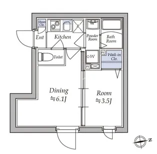東京都文京区湯島3【マンション】の間取り