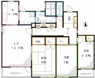 東京都杉並区下井草1【マンション】の間取り