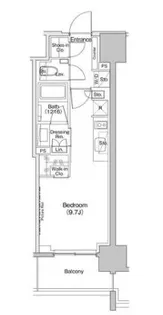 ザ・パークハビオ元浅草プレイス【2階】の間取り