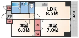 アドバンス渋川【2階】の間取り