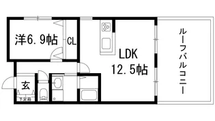 グランドール宝塚の間取り