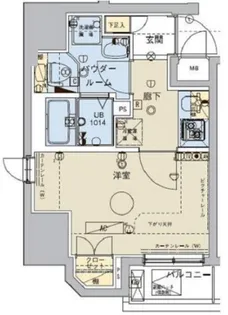 ベルグレードOM【6階】の間取り