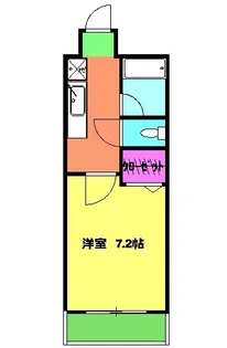 ローズガーデンカスタリア【6階】の間取り