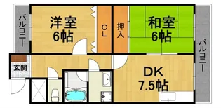 フローリーハイツ【2階】の間取り