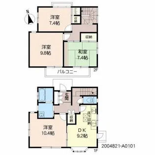 大分県大分市判田台南3【一戸建】の間取り