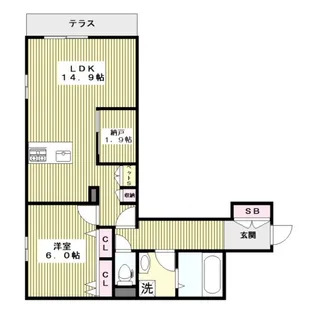 プレザント上板橋【1階】の間取り