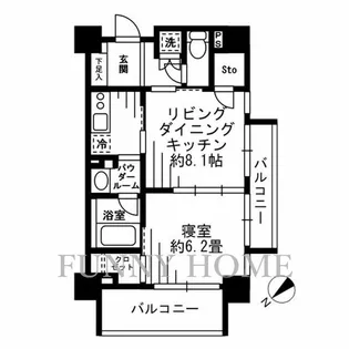 東京都世田谷区池尻3【マンション】の間取り