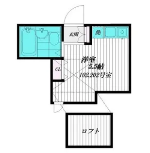 スマートコンパクト溝の口【2階】の間取り
