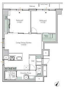 ブルックサイド水天宮前【2階】の間取り
