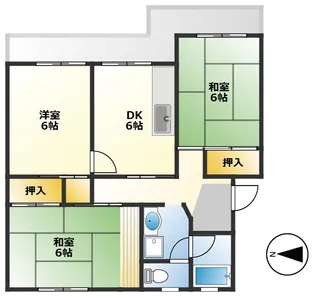 エイトハイツ坂本【2階】の間取り