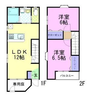 栃木県宇都宮市下栗町【一戸建】の間取り