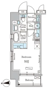東京都台東区松が谷1【マンション】の間取り