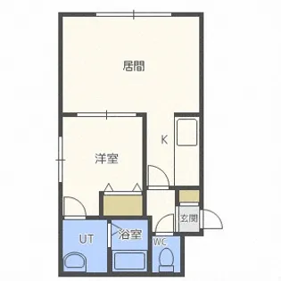 北海道札幌市中央区南六条西17【マンション】の間取り