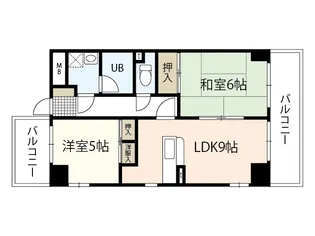 双葉ヒルズ横川駅前【5階】の間取り