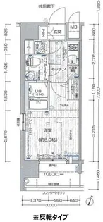 エスリード新梅田ノースポイント【7階】の間取り