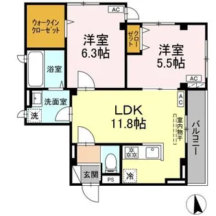 Villa Del Sol V【2階】の間取り