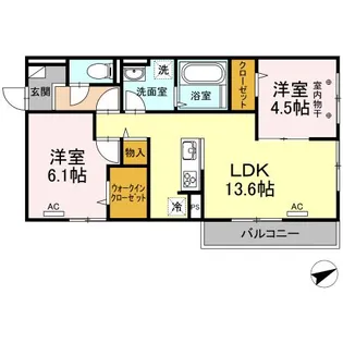 メゾン山居【3階】の間取り