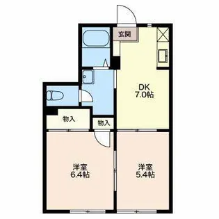 ルミエールシマベ【1階】の間取り