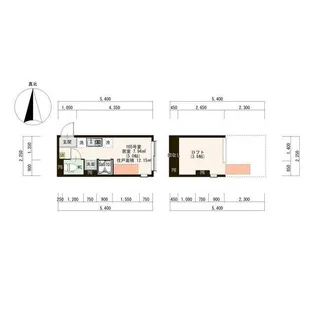 ハーモニーテラス王子本町【1階】の間取り