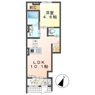 リヴェールメゾン【1階】の間取り