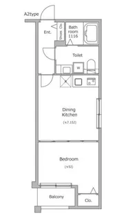 ラクラス四谷三丁目【4階】の間取り