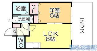 ランドベアー21II【1階】の間取り