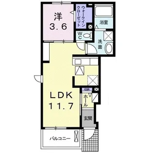 グレイスフル・ユウナ【1階】の間取り