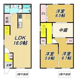 兵庫県伊丹市平松5【一戸建】の間取り