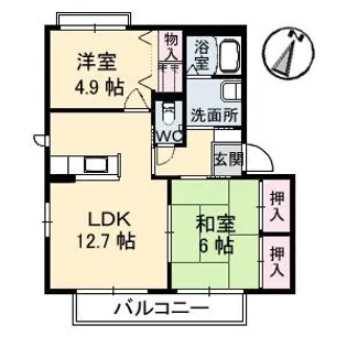 ILEXHEIM U棟【2階】の間取り