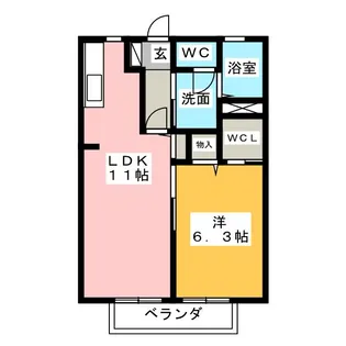 メゾン ド プロヴァンス F【1階】の間取り