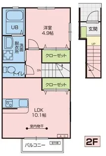 レガーメeast【2階】の間取り