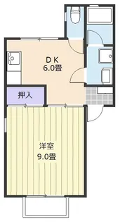 ボヌール・コミヤマ【2階】の間取り